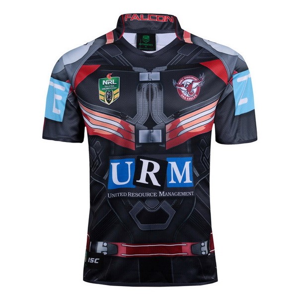 Camiseta Manly Sea Eagles Falcon 2017-2018 Negro